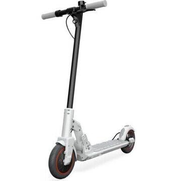 Trotineta electrica Lenovo M2, putere motor 350 W, autonomie 30 Km, viteza maxima 25 Km/h, Alb