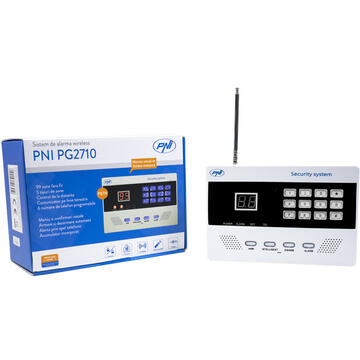 Kit Sistem de alarma wireless PNI PG2710 linie terestra si 3 senzori de miscare HS003 suplimentari