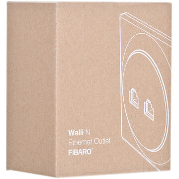 Fibaro Walli N socket-outlet 2 x RJ-45 White