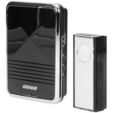 Orno Soneria wireless CALYPSO II DC, alimentată cu baterie, 36 de sunete, 300 m