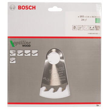 Bosch Circular Saw Blade Optiline 165x30