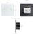 Intrerupator inteligent MCE703W Touch light switch, double, glass, white with square button Alb