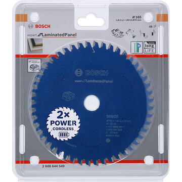 Bosch circular saw blade EfLP 165x20x1.8 / 1.2x48T - 2608644549