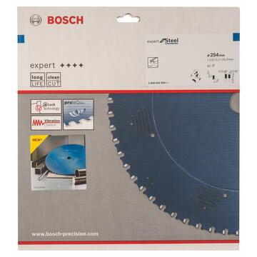 Bosch Panza de ferastrau circular Expert for Steel 254 x 25,4 x 2,6 mm