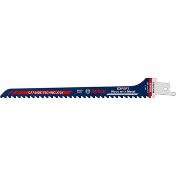 Bosch Expert saber saw blade 'Wood with Metal' S 715 LHM (length 190mm, narrow for curved cuts)