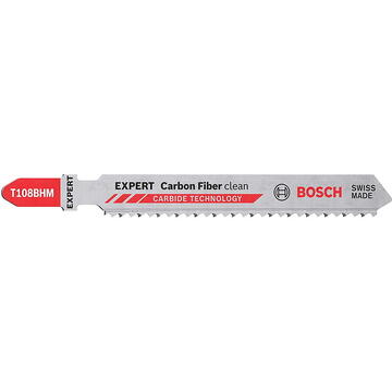 Bosch Expert Carbide Jigsaw Blade T 108 BHM 'Carbon Fiber Clean' (3 pieces)