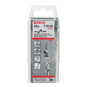 Bosch HCS jigsaw blade Clean for Wood T101B - 25-pack - 2608633622