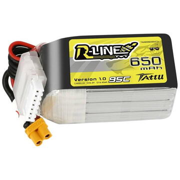 Tattu R-Line 650mAh 22,2V 95C 6S1P XT30U-F Battery