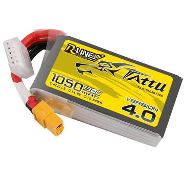 Tattu R-Line 4.0 1050mAh 14,8V 130C 4S1P XT60 Battery