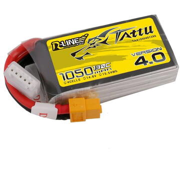 Tattu R-Line 4.0 1050mAh 14,8V 130C 4S1P XT60 Battery