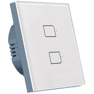 Intrerupator inteligent BroadLink TC2S, WI-FI dublu, Alb