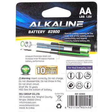 Deli Office Deli Alkaline batteries AA LR6 4+2 pcs