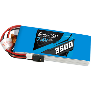 Akumulator LiPo Gens Ace 3500mAh 7,4V 1C 2S1P RX/TX