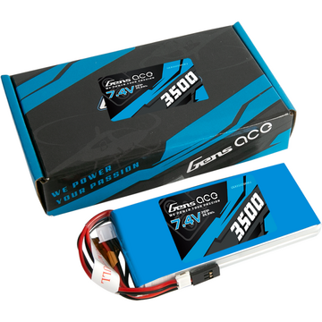 Akumulator LiPo Gens Ace 3500mAh 7,4V 1C 2S1P RX/TX