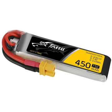 Akumulator Tattu 450mAh 7.4V 75C 2S1P Long XT30