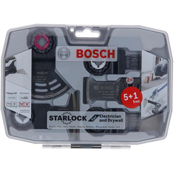 Bosch Set 6 accesorii universale Starlock, panze ferastrau BIM