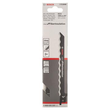 Bosch Jigsaw blade FiberInsulation S 713 AW 2 pcs