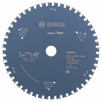 Bosch Circular Saw Blade Expert for Steel 184