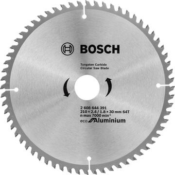 Bosch Panza ferastrau circular Eco for Aluminium, 210x30x2.4mm, 64T