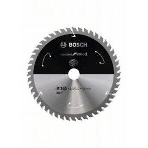 Bosch Disc Standard for Wood 165x20x48T special pentru circulare cu acumulator