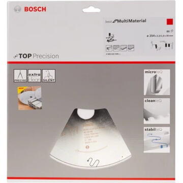 Bosch Disc Top Precision Best for Multimaterial 254x30x80T