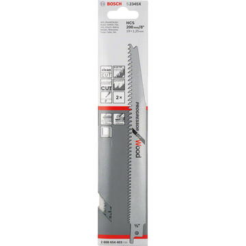 Bosch S2345X Set 2 panze pentru ferÄstraie sabie Progressor for Wood 200 mm