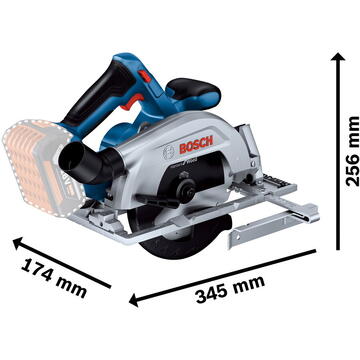 Bosch GKS 185-LI (solo) Fierastrau circular fara acumulator in set, 20mm, 165mm + panza ferastrau circular Standard for Wood