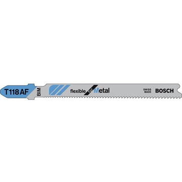 Bosch BIM jigsaw blade flexible for Metal T118AF - 25-pack - 2608634991