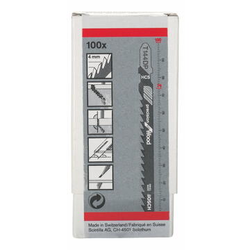 Bosch HCS jigsaw blade Precision for Wood T144DP - 100-pack - 2608633A42