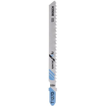 Bosch jigsaw blade T 127 D Special for Alu, 100mm (5 pieces)