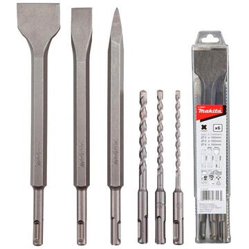 Makita SDS + drill / chisel set 6pcs - D-58920