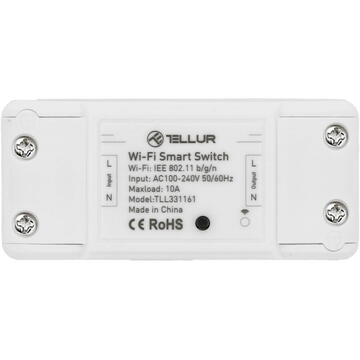 Intrerupator WiFi Tellur Smart, de linie, 2200W, Alb