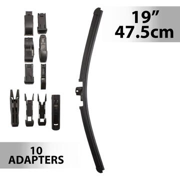 Stergatoare auto Ștergător profesional 19"/47.5cm - multiadaptor - CARGUARD