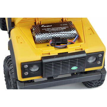 Masina cu Telecomanda Amewi RC Auto D90X12 Landrover Crawler LiIon Akku 1200mAh 14 ani + ,galben