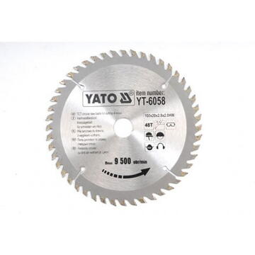 Yato Disc fierastrau wolfram pentru lemn 160X20X48 mm