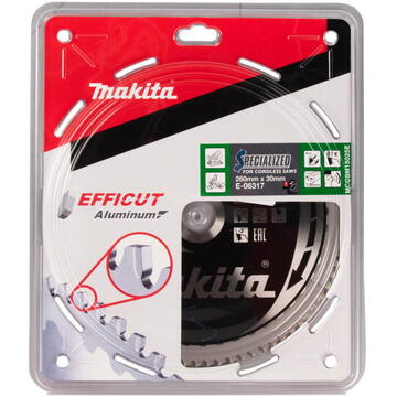 Makita Disc pentru fierastrau circular din aluminiu 260x30x81mm