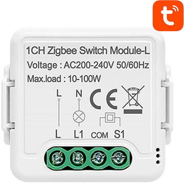 Smart Switch Module ZigBee Avatto N-LZWSM01-1 No Neutral TUYA