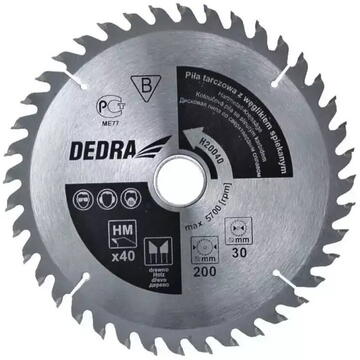 DEDRA-EXIM Pânze de fierastrau circular cu carburi metalice 210X24X30