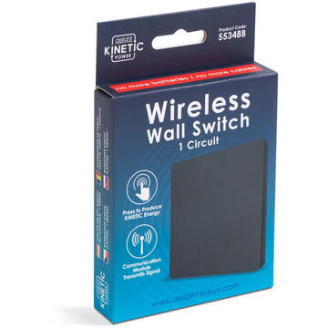 Intrerupator inteligent wireless, 433 Mhz, 1 circuit, negru, IP65