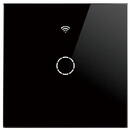 SmartWise T4 EU 1C intrerupator de lumina inteligent WiFi+RF 1 grup (un singur fir, functioneaza fara neutru) (R2, negru)