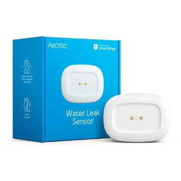 Senzor de scurgeri de apa Aeotec, compatibil SmartThings, cu protocol Zigbee 3.0 (GP-AEOWLSEU)