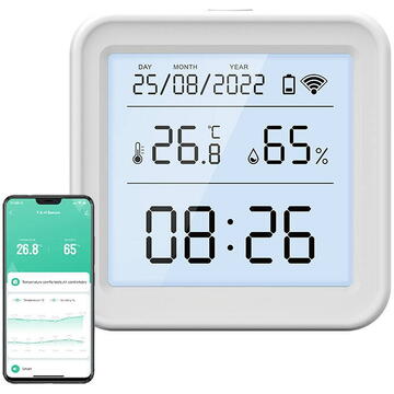 Smart temperature and humidity sensor Wi-Fi Gosund S6 (LCD screen, backlight)