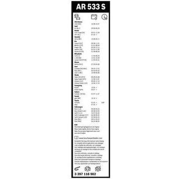 Stergatoare auto Bosch Aerotwin Retro, 530 / 475 mm (kit retrofit)