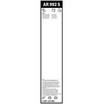 Stergatoare auto Bosch Aerotwin Retro, 2 x 530 mm Retro AR 992 S