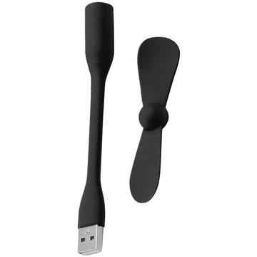 Ventilator USB Portabil, 5V - Techsuit (TUF1) - Black