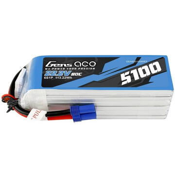 Gens ace Akumulator GensAce 5100mAh 22.2V 80C 6S1P EC5