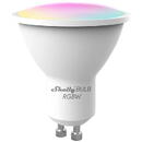 Shelly Duo RGBW, Wi-Fi, GU10, 5W, 400 lm, lumina colorata, control aplicatie, compatibil Amazon Alexa si Google Assistant