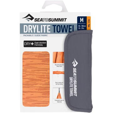 Sea To Summit Tek Drylite Medium Outback Sunset Quick-Drying Travel Towel 13 x 13 x 3 cm Orange 1 pc