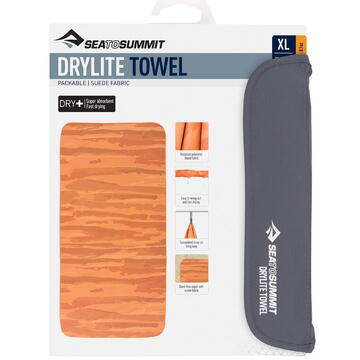 Sea to Summit Drylite Xlarge Outback Sunset Quick-Drying Towel 19 x 19 x 3 cm Orange 1 pc