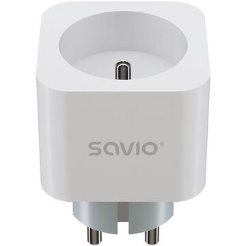 SAVIO WI-FI smart socket, 16A, AS-01, White